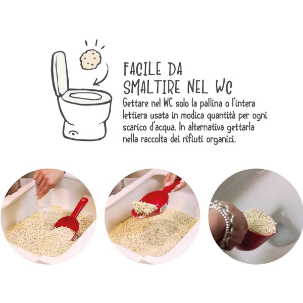 lettiera vegetale per gatti, lettiera ecologica compostabile, lettiera naturale biodegradabile, lettiera senza polveri nocive, lettiera agglomerante a lunga durata, lettiera smaltibile nel WC o nell’umido, tofu, Cat e Rina