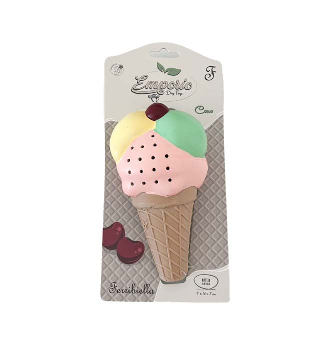 Ferribiella - Gioco per Cane in Lattice a forma di Gelato Emporio Dog Toys
