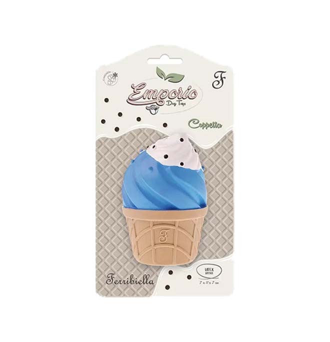 Ferribiella - Gioco per Cane in Lattice a forma di Gelato Emporio Dog Toys