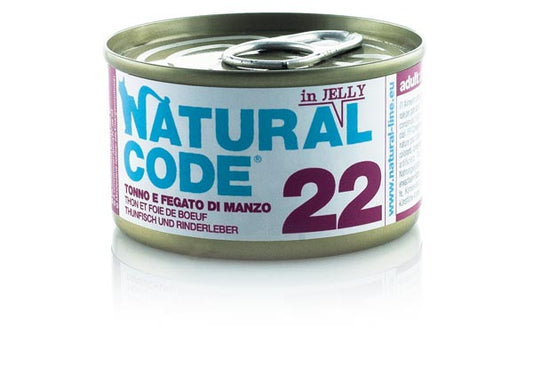 Natural Code - Lattine di Umido Complementare Naturale in Gelatina per Gatti Adulti Jelly 85gr