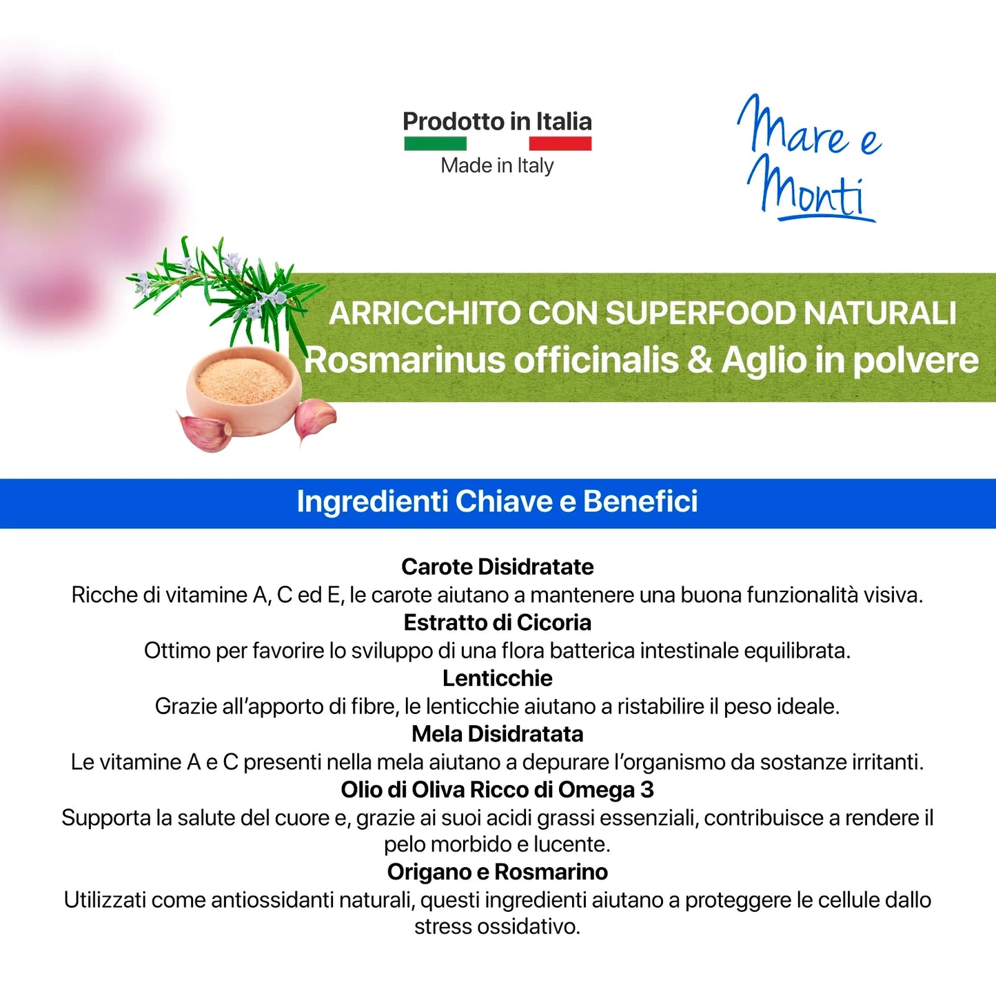 Althea crocchette cane mini, crocchette per cani taglia piccola, Althea Mare e Monti, crocchette con salmone, alimento secco completo cani, crocchette con antiossidanti naturali, crocchette con omega 3 e 6, crocchette made in Puglia, crocchette mini per cani
