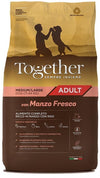 Together - Crocchette con Manzo Fresco per Cani Adulti di Taglia Media e Grande Sempre Insieme Medium\Maxi 12Kg
