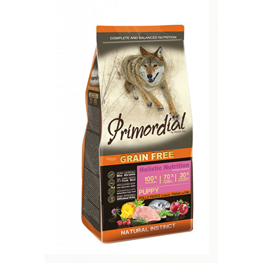 Primordial - Crocchette di alta qualità Senza Cereali per cani CUCCIOLI 2 Kg