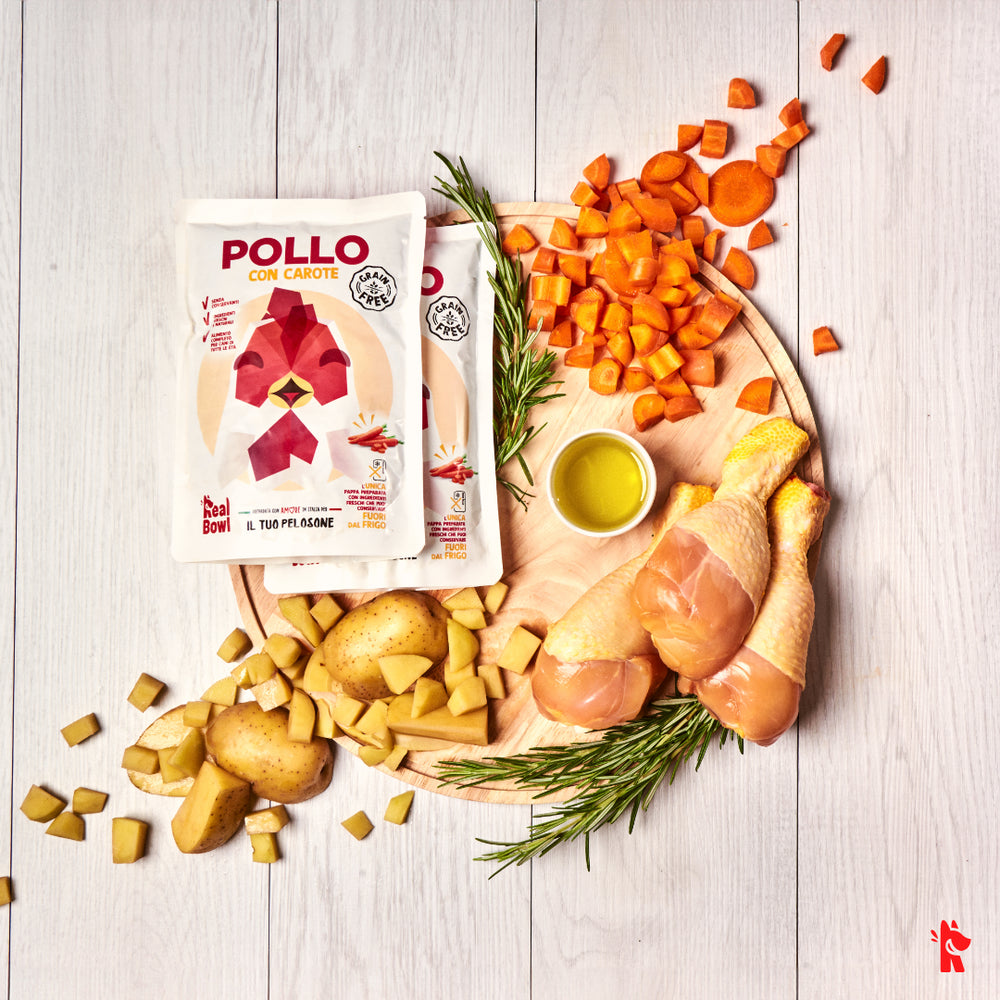 Real Bowl - Pasto Pronto Senza Cereali per Cani con Ingredienti Freschi Grain Free 150g