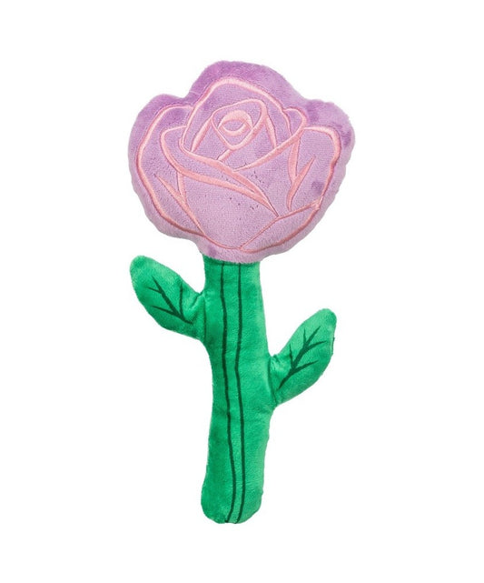 peluche cane Trixie, gioco morbido per cani, regalo San Valentino cane, peluche fiore cane, giochi peluche per cani, giochi romantici cane