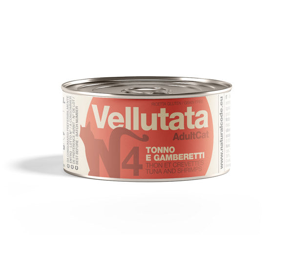 Natural Code Vellutate 85 g gatto, Vellutata senza glutine per gatti, Lattina crema umido gatto adulti, Alimento umido gluten free gatti, Vellutate Natural Code ricetta, Umido vellutata cremoso gatto, Alimento complementare gatto naturale