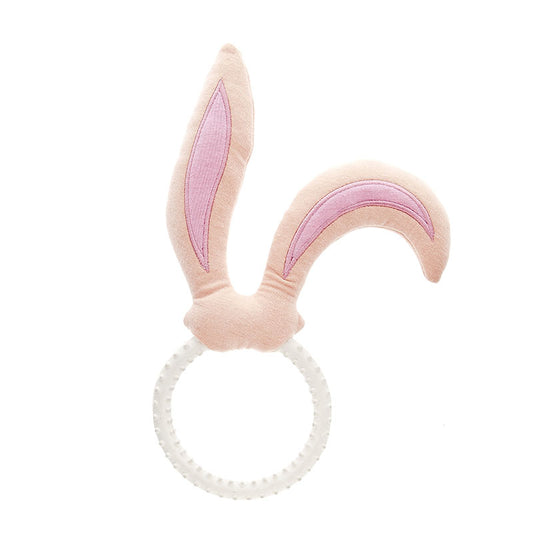 Ferribiella - Gioco Baby Anello Coniglietto per Cani Cuccioli 23.5cm
