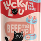 Lucky Lou - Buste di Umido Premium in Brodo per Gatti Adulti Senza Cereali e Glutine 125g
