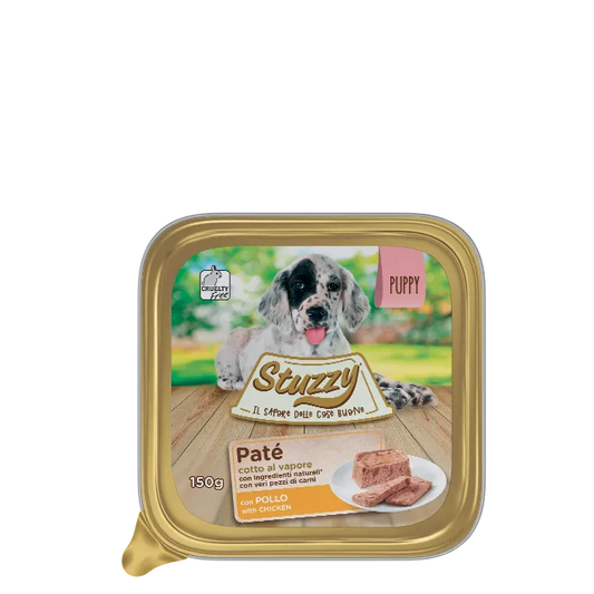 Stuzzy - Umido Patè per Cani Cuccioli Vaschetta Patè Classici Puppy 150g