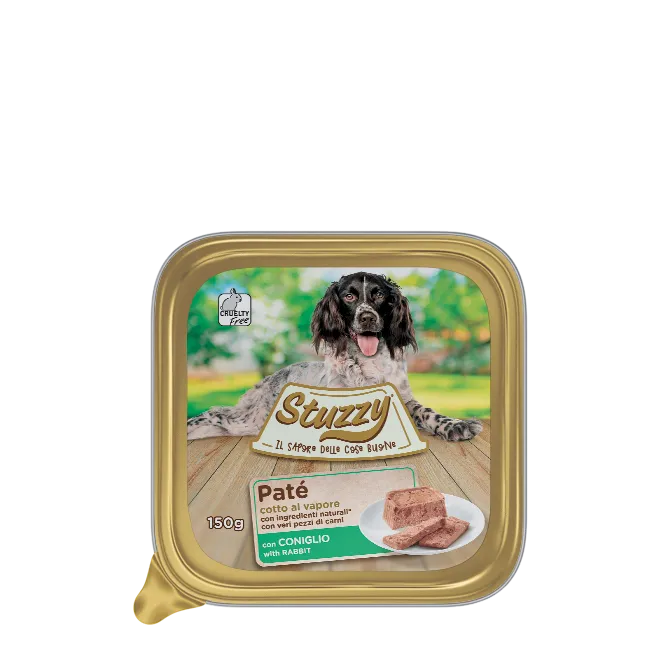 Stuzzy - Umido Patè per Cani Adulti Vaschetta Patè Classici 150g