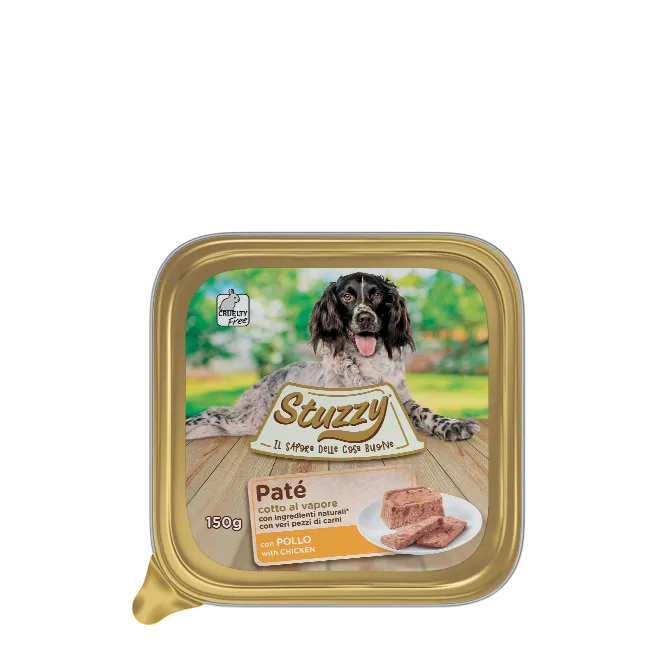 Stuzzy - Umido Patè per Cani Adulti Vaschetta Patè Classici 150g