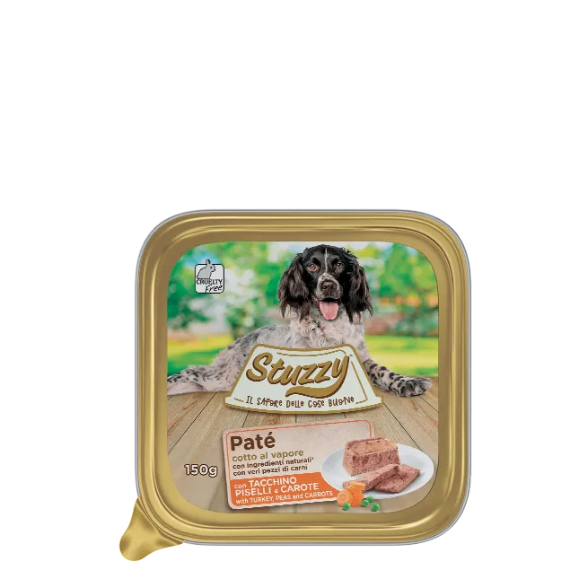 Stuzzy - Umido Patè per Cani Adulti Vaschetta Patè Classici 150g