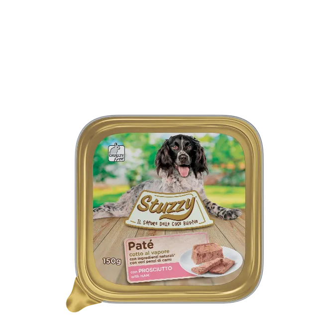 Stuzzy - Umido Patè per Cani Adulti Vaschetta Patè Classici 150g