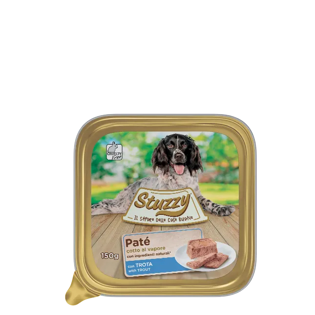 Stuzzy - Umido Patè per Cani Adulti Vaschetta Patè Classici 150g