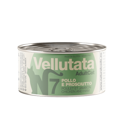Natural Code Vellutata 85 g gatto, Natural Code Gatto, Vellutata senza glutine per gatti, Lattina crema umido gatto adulti, Alimento umido gluten free gatti, Vellutate Natural Code ricetta, Umido vellutata cremoso gatto, Alimento complementare gatto naturale