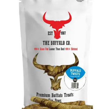 The Buffalo Co. - Snack Naturale per Cani Mono Ingrediente di Bufalo Allevato ad Erba