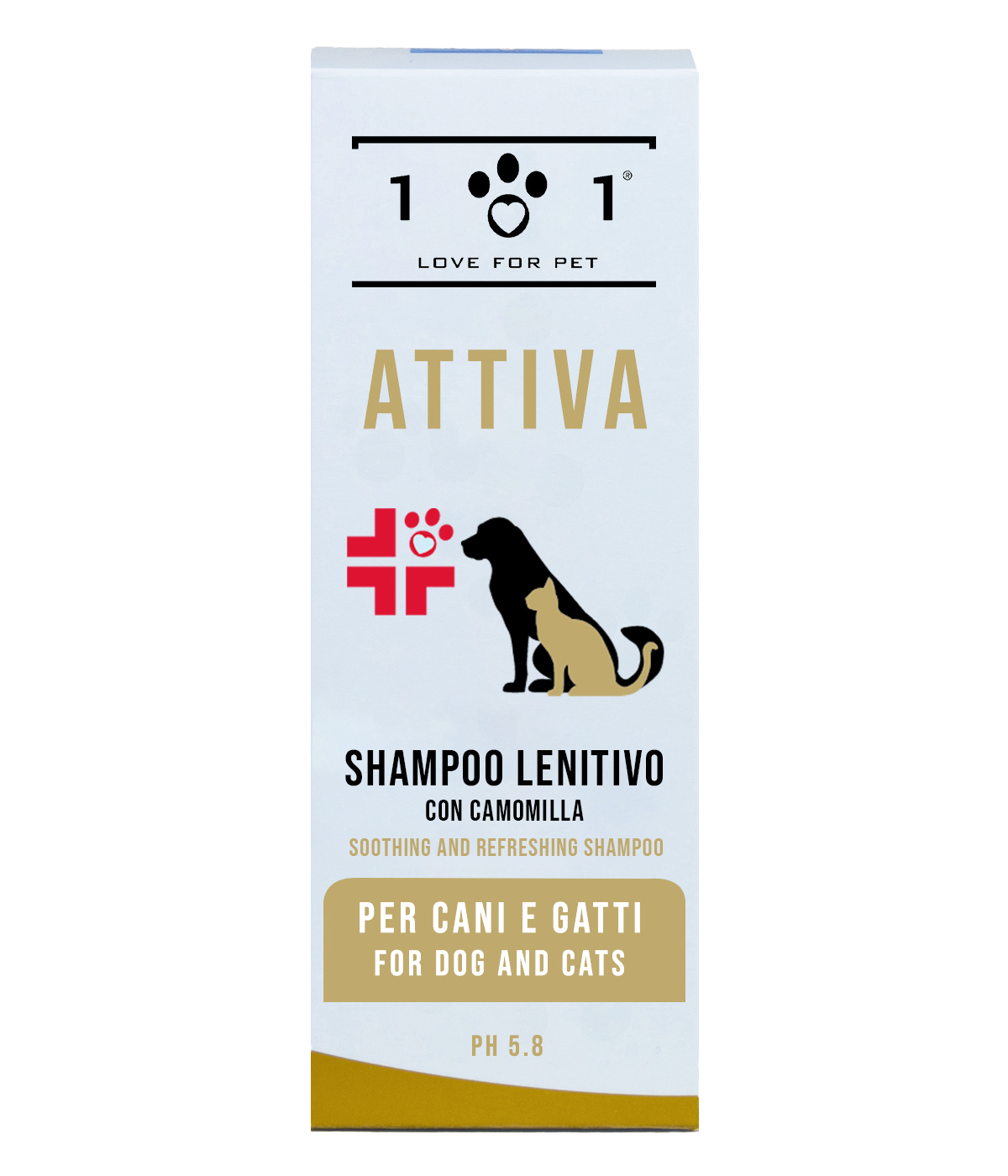 Linea 101 - Shampoo a Secco Lenitivo Idratante per Cani e Gatti 250ml
