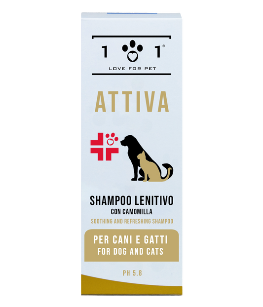 Linea 101 - Shampoo a Secco Lenitivo Idratante per Cani e Gatti 250ml