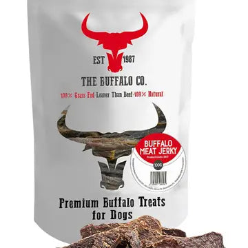 The Buffalo Co. - Snack Naturale per Cani Mono Ingrediente di Bufalo Allevato ad Erba