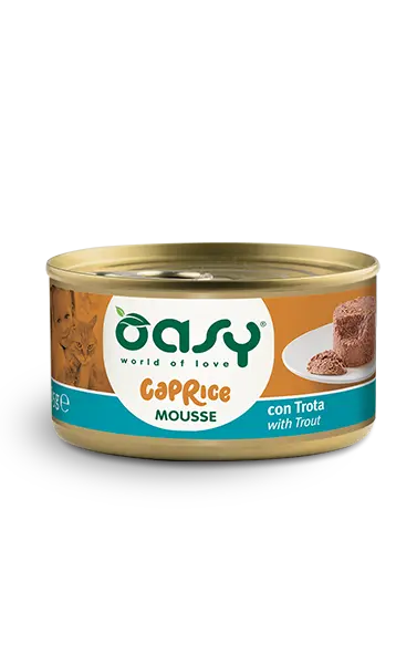 Oasy - Caprice Mousse Senza Cereali Umido per Gatti Adulti Grain Free 85g