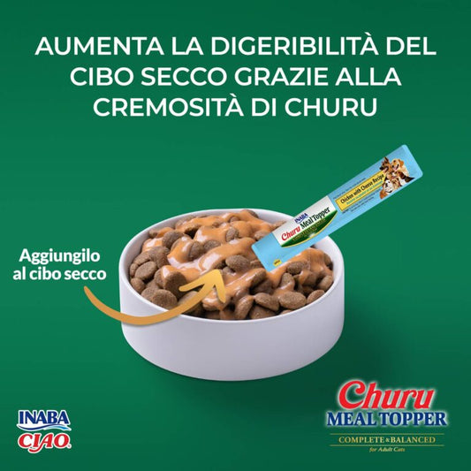 Inaba Ciao - Churu Meal Topper Snack in Crema per Cani 4 x 14g