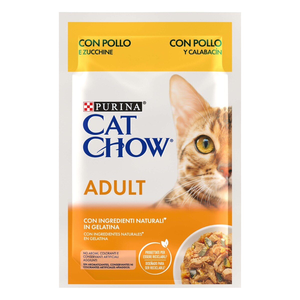 Purina - Bustine Umido in Pezzetti Jelly Cat Chow per Gatti Adulti 85g