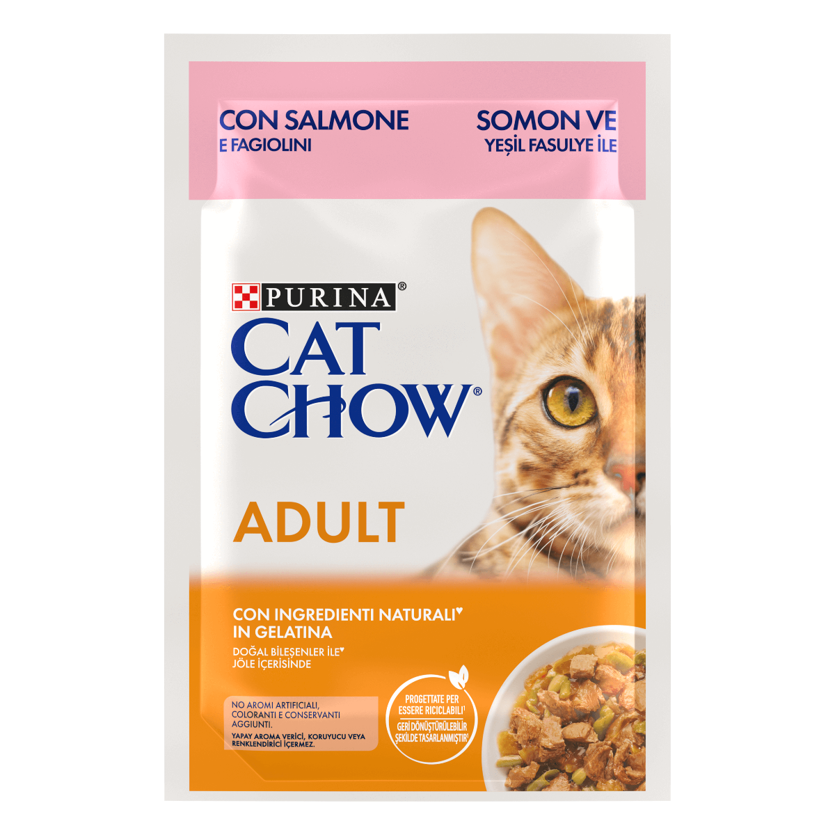 Purina - Bustine Umido in Pezzetti Jelly Cat Chow per Gatti Adulti 85g