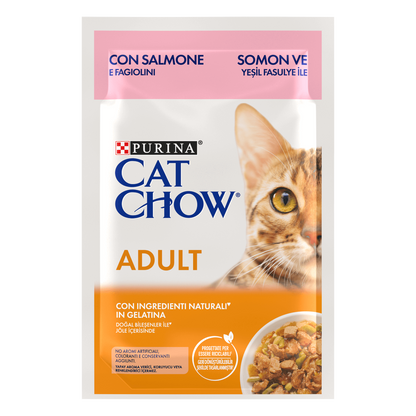 Purina - Bustine Umido in Pezzetti Jelly Cat Chow per Gatti Adulti 85g