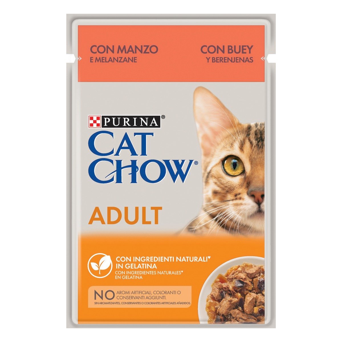 Purina - Bustine Umido in Pezzetti Jelly Cat Chow per Gatti Adulti 85g