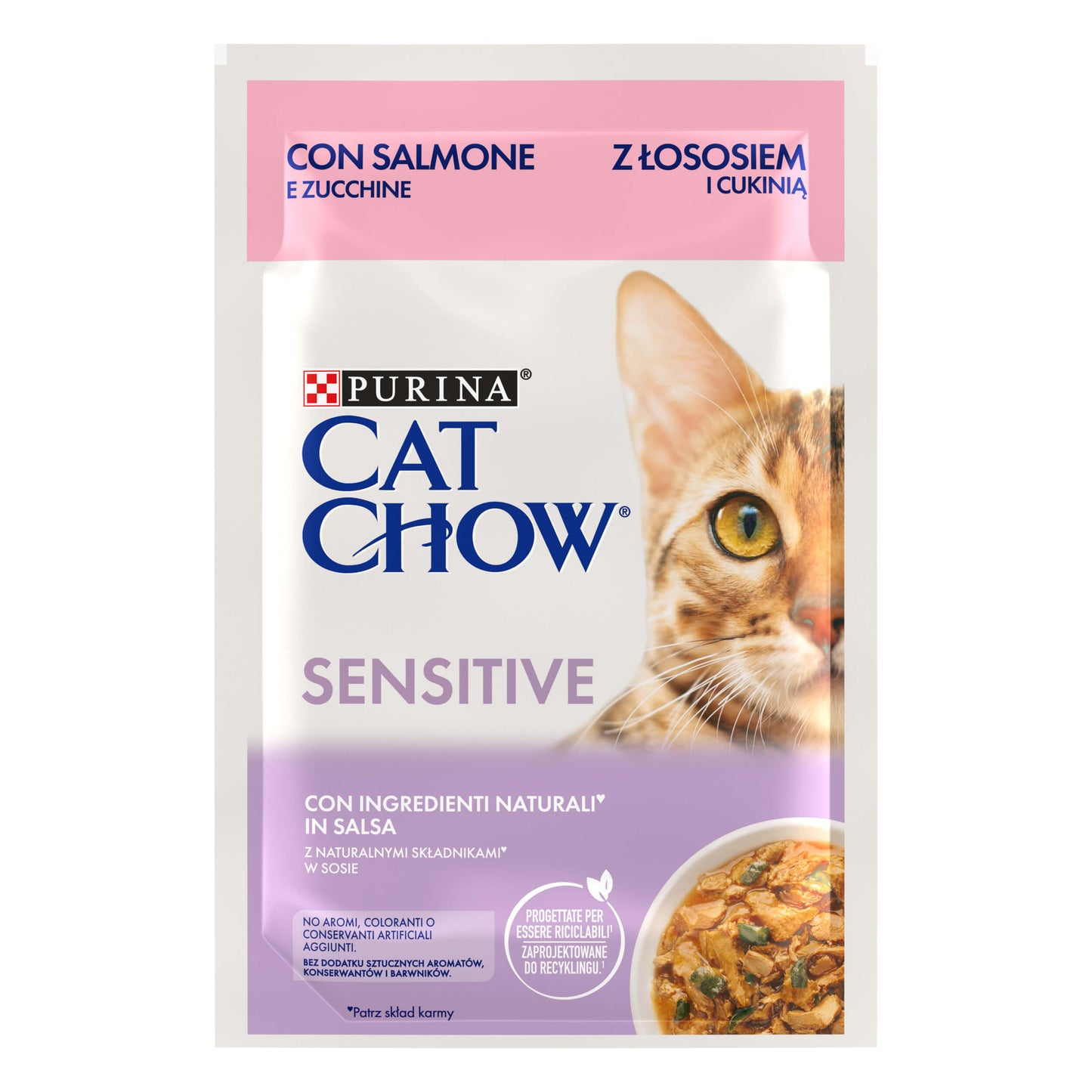 Purina - Bustine Umido in Pezzetti Cat Chow per Gatti 85g