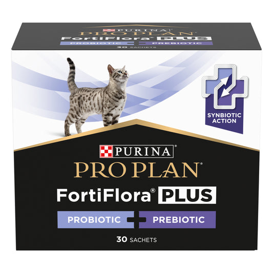 Purina - Fortiflora Plus Gatto Probiotico + Prebiotico Pro Plan Symbiotic  30 Pezzi