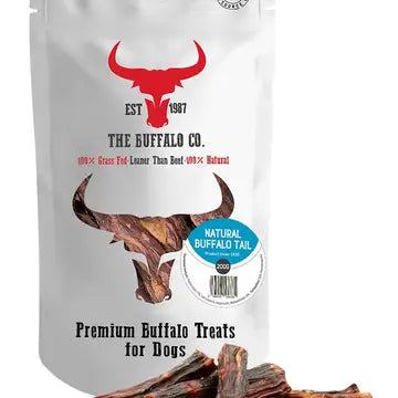 The Buffalo Co. - Snack Naturale per Cani Mono Ingrediente di Bufalo Allevato ad Erba