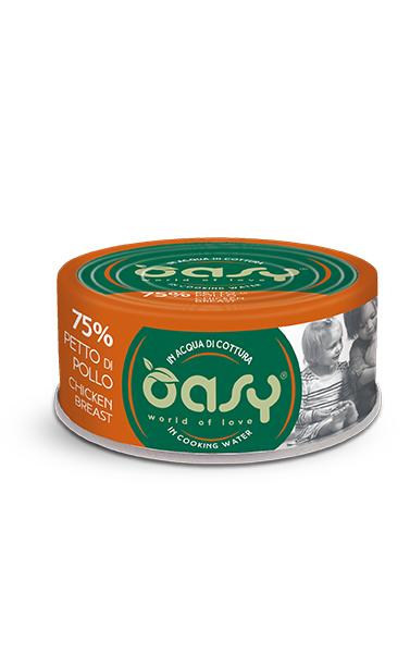 Oasy - More Love Umido Senza Glutine in Acqua di Cottura per Gatti Adulti 70g