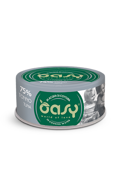 Oasy - More Love Umido Senza Glutine in Acqua di Cottura per Gatti Adulti 70g