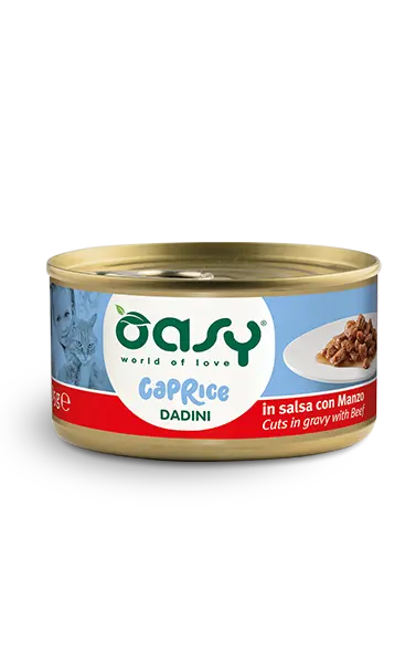 Oasy - Caprice Dadini in Salsa Umido per Gatti Adulti 85g