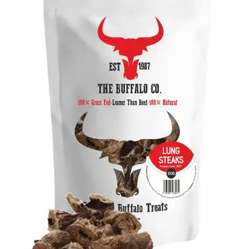 The Buffalo Co. - Snack Naturale per Cani Mono Ingrediente di Bufalo Allevato ad Erba
