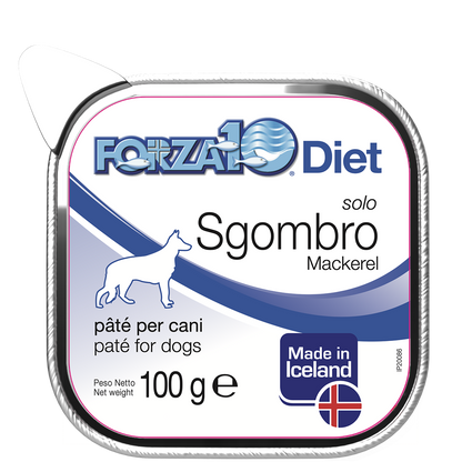 FORZA10 - Scatolette Patè MONOPROTEICHE per Cani Solo Diet 100g