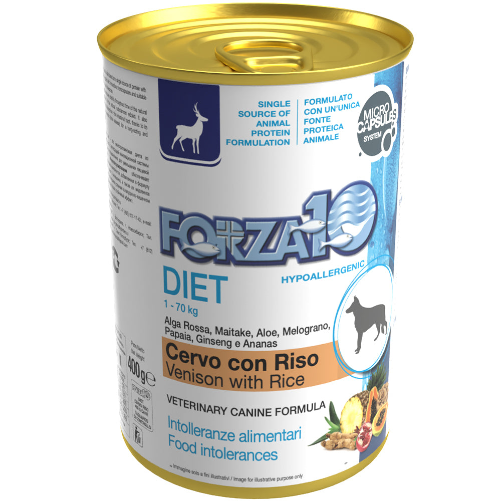 Forza10 - Lattine Patè IPOALLERGENICHE per cani Diet Hypoallergenic 400g