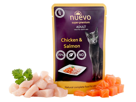 Nuevo - Umido in Patè Super Premium per Gatti Adulti Senza Glutine 85g