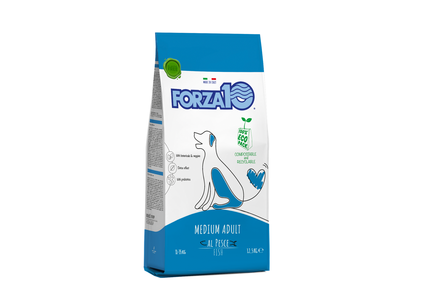 Forza10 - Crocchette al Pesce per il Mantenimento Cani di Taglia Media Adult Maintenance 12,5 Kg