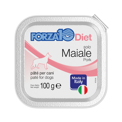 FORZA10 - Scatolette Patè MONOPROTEICHE per Cani Solo Diet 100g