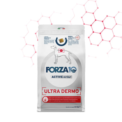 Forza10 - Crocchette Ultra Dermo per Cani con Dermatiti Hydrolized All Size 1,5 Kg