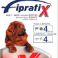 Formevet - Fipratix Antiparassitario Spot-on per Cani Fipratix 4 Pipette contro Pulci, Zecche, Flebotomi e Zanzare