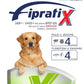 Formevet - Fipratix Antiparassitario Spot-on per Cani Fipratix 4 Pipette contro Pulci, Zecche, Flebotomi e Zanzare