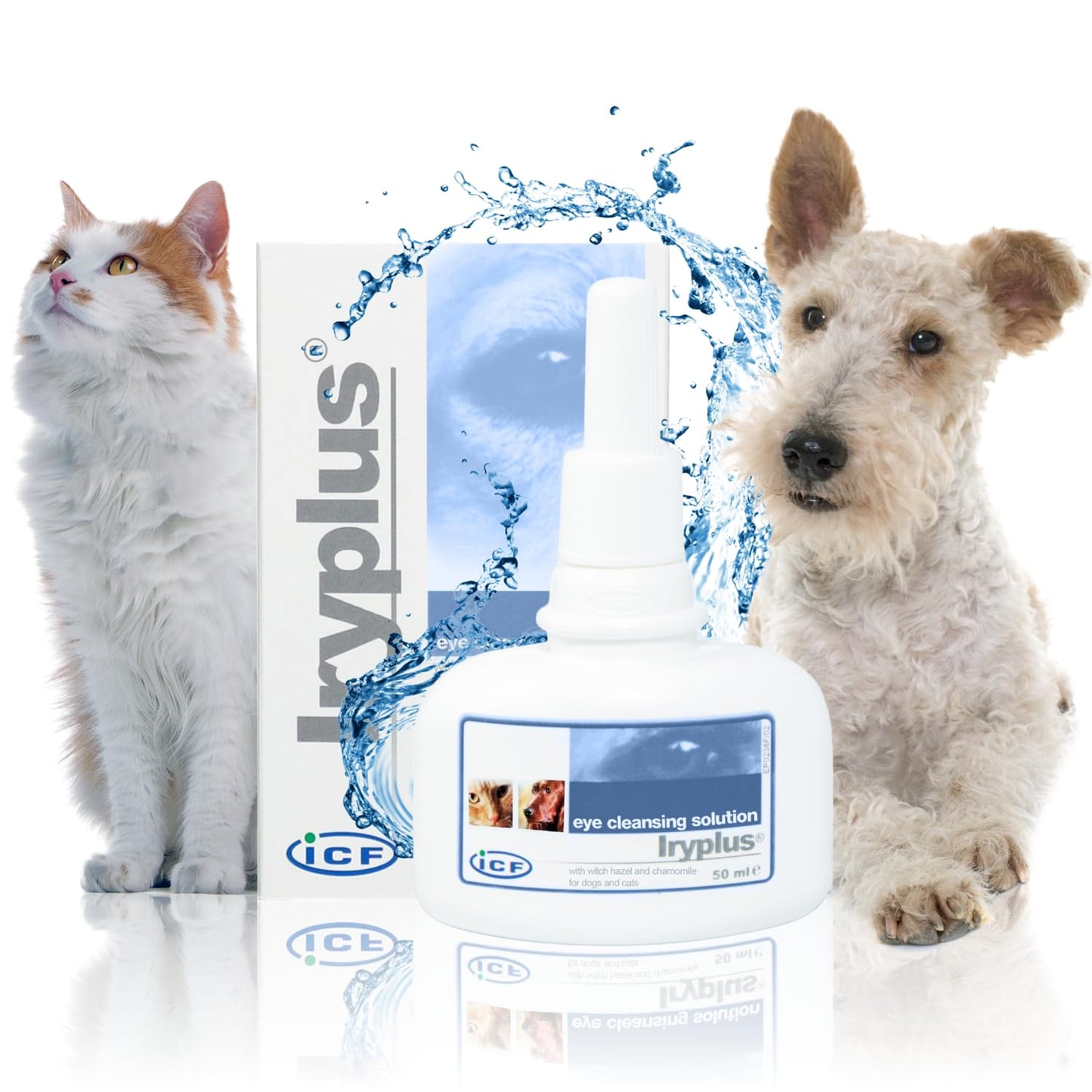 ICF - Iryplus Soluzione Oculare per Cani e Gatti con Irritazioni dell'Occhio 50 ml