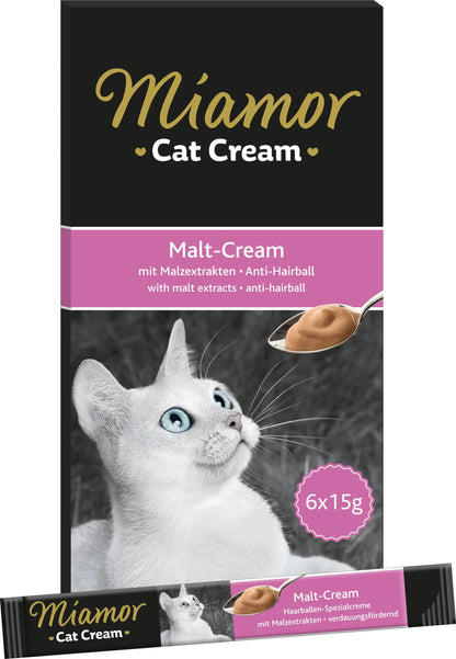Miamor - Snack in Crema Senza Zuccheri per Gatti Cat Cream 6x15g