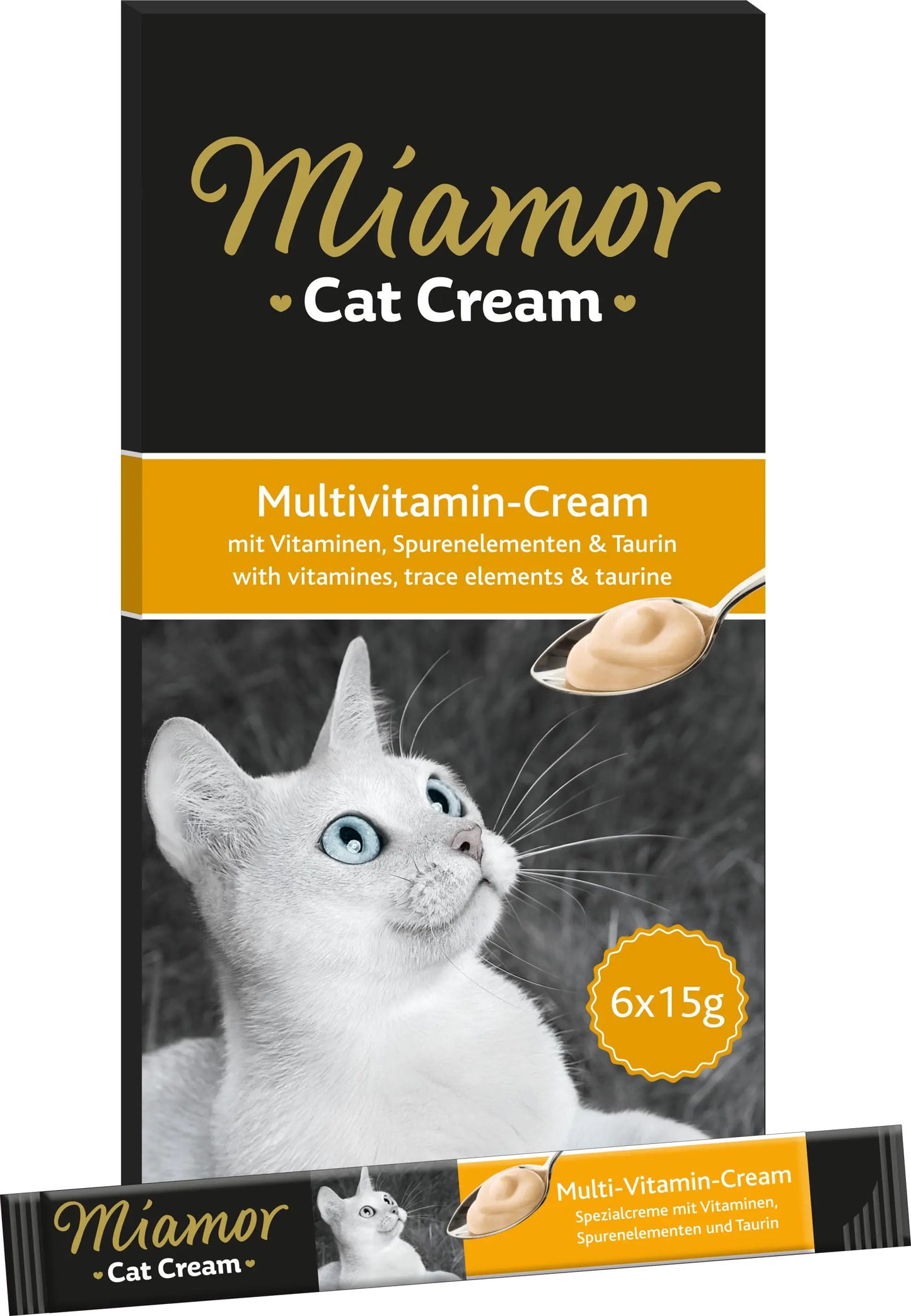 Miamor - Snack in Crema Senza Zuccheri per Gatti Cat Cream 6x15g