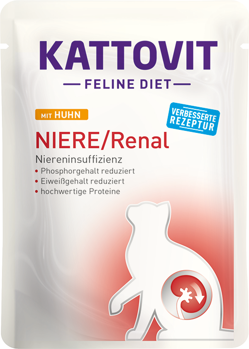 Kattovit - Umido per Gatti con problemi Renali Feline Diet RENAL Buste 85g