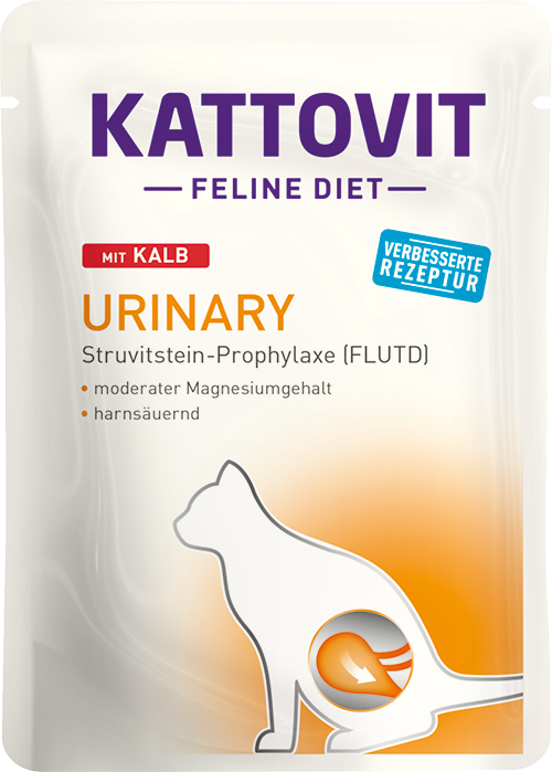 Kattovit - Buste di Umido per Gatti con problemi alle Vie Urinarie Feline Diet URINARY 85g