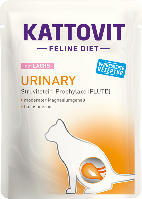 Kattovit - Buste di Umido per Gatti con problemi alle Vie Urinarie Feline Diet URINARY 85g